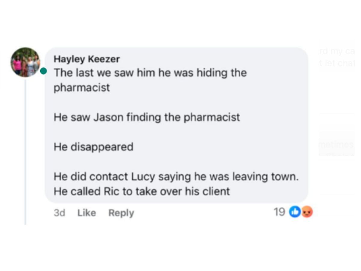 Comment by the fan on the post (Image via Facebook/@Virginia Garza)